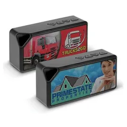 Compact Wireless Speaker with Sub Woofer Branding