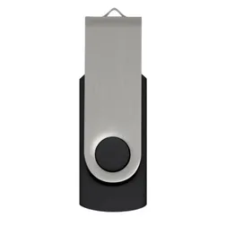 Helix 16GB Swivel USB Flash Drive with Soft Touch Rubber Case