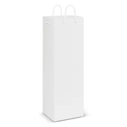 Gloss Laminated Wine Bottle Carrier with Rope Handles