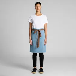 Heavy Weight Denim Half Apron With Adjustable Strap
