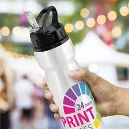 Aluminium Flip Sipper Bottle with Handle