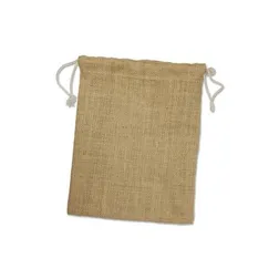Natural Jute Drawstring Gift Bag Medium Cotton Strings
