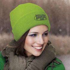 Everest Acrylic Rib Knit Beanie with Roll Cuff