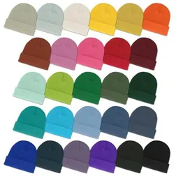 Everest Acrylic Rib Knit Beanie with Roll Cuff