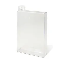 Clear Notebook Shaped BPA Free Water Bottle 500ml