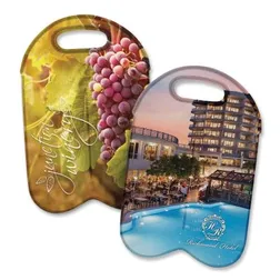 110499 Neoprene Two Bottle Promotional Wine Carriers - Full Colour