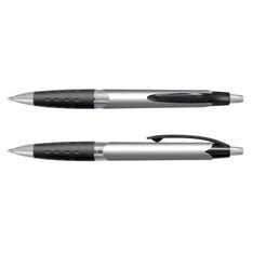 Vista Metallic Barrel Ballpoint Pen with Rubber Grip