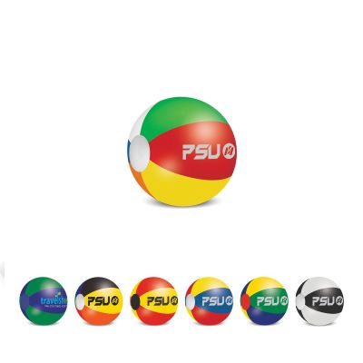 110548 28cm Six Panel Logo Beach Balls