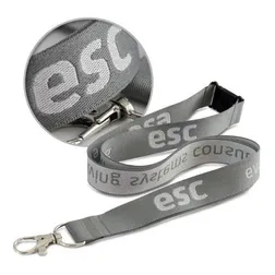 Jacquard Woven Polyester Lanyard with Safety Release Clip