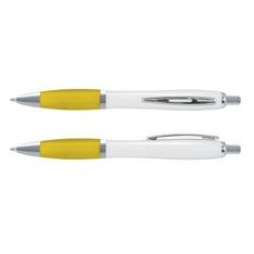 Vistro Retractable Ballpoint Pen with Translucent Grip Chrome Trim