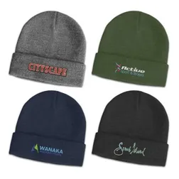 Cardrona Wool Blend Rib Knit Work Beanie