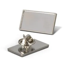Altura Rectangular Zinc Alloy Resin Coated Lapel Pin