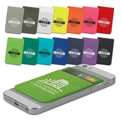 110946 Lycra Branded Phone Wallets - One Colour Print