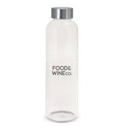 Deluxe Borosilicate Glass Drink Bottle With Screw Lid