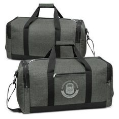 Milford Heather Poly Canvas Duffle Bag with Multiple Compartments