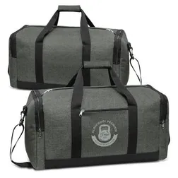 Milford Heather Poly Canvas Duffle Bag with Multiple Compartments