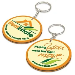 Custom Shape PVC Key Ring with 3D Moulded Design