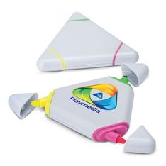 Triangular Ink Highlighter Set for Offices