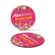 Round Full Colour Magnetic Refrigerator Display 70mm High Gloss Laminate