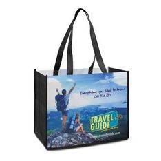 Wide Gusset Recycled PET Shopper Screen Printing
