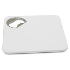Square Plastic Coaster with Integrated Bottle Opener