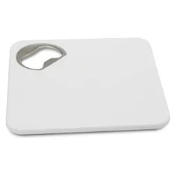Square Plastic Coaster with Integrated Bottle Opener