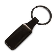 Altos Rectangle Gunmetal Silicone Metal Keyring