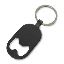 Brio Metal Bottle Opener Keyring with Mirror Finish Laser Engraving
