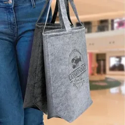 Poly Felt Tote Bags With Long Handles