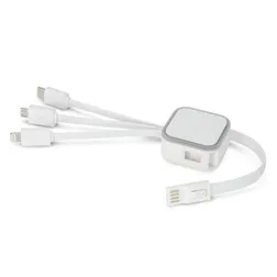Cypher Multi Connector LED Charging Cable with Retractable Design