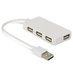 Byte Four Port Rectangular USB Hub with Data Transfer