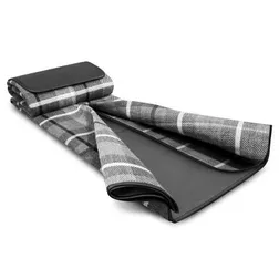 Denver Water Resistant Woven Acrylic Picnic Blanket with PEVA Backing