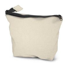 Trento Cotton Cosmetic Bag with Coloured Zip Tag