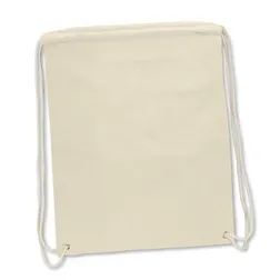 Brazil Cotton Drawstring Backpack with Metal Eyelets