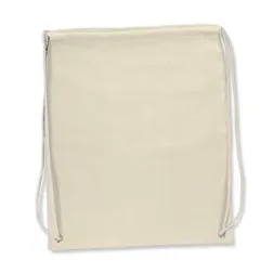 Florida Cotton Drawstring Backpack with Metal Eyelets