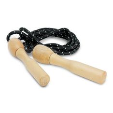 Rally Wooden Handle Braided Fitness Skipping Rope