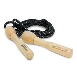 112974 Rally Promo Skipping Ropes With Wooden Handle