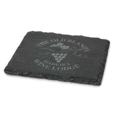 Natural Slate Coaster with Non Slip EVA Base
