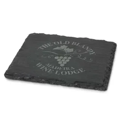 Natural Slate Coaster with Non Slip EVA Base