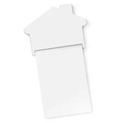 House Shaped Magnetic Notepad A7 Full Colour