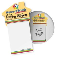 House Shaped Magnetic Notepad A7 Full Colour