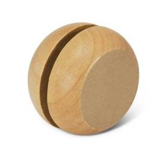 Natural Wood Yo Yo with Grain Variation and Cotton String