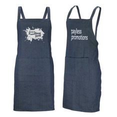 280gsm Blue Denim Bib Apron with Metal Eyelets