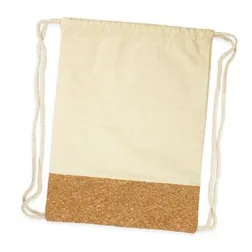 Oakridge Heavy Cotton Canvas Drawstring Backpack Cork Panel