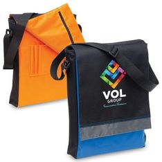 Leading Edge Vertical Polyester Satchel with Front Organiser