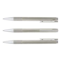 LAMY Logo Brushed Steel Retractable Ballpoint Pen Gift Boxed