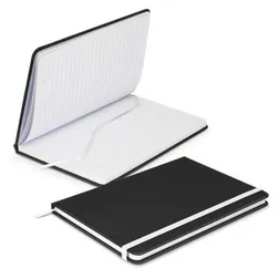 Omega Medium Hardcover Notebook with Elastic Closure and Coloured Edges