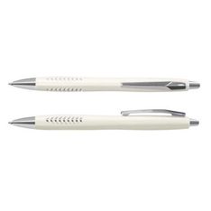 Topaz Retractable Ballpoint Pen with Triangular Grip and Chrome Trim