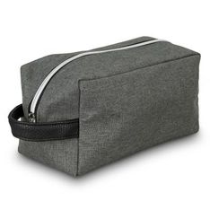 Nirvana Heather Poly Canvas Toiletry Bag with Chrome Zip