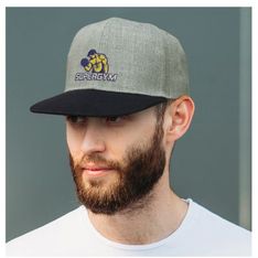 Structured Six Panel Snapback With Adjustable Closure